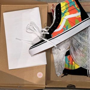 Vans high top color camo